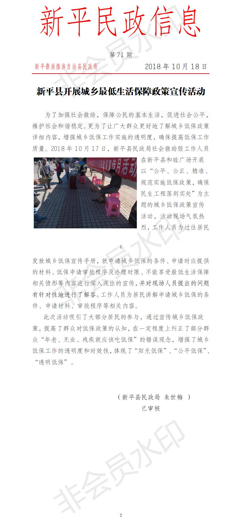 第71期 新平县开展城乡最低生活保障政策宣传活动.jpg