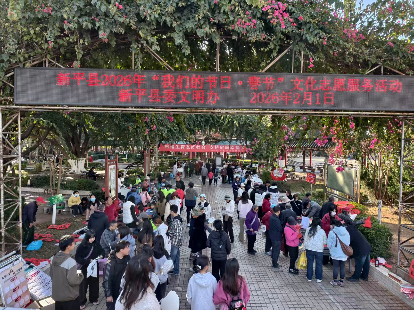 新平县开展“我们的节日·春节”文化志愿...