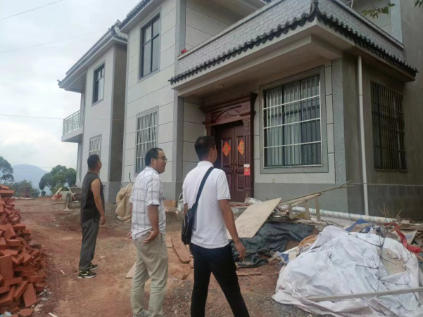 古城街道规环中心对农村在建的自建房工程开展检查1.png