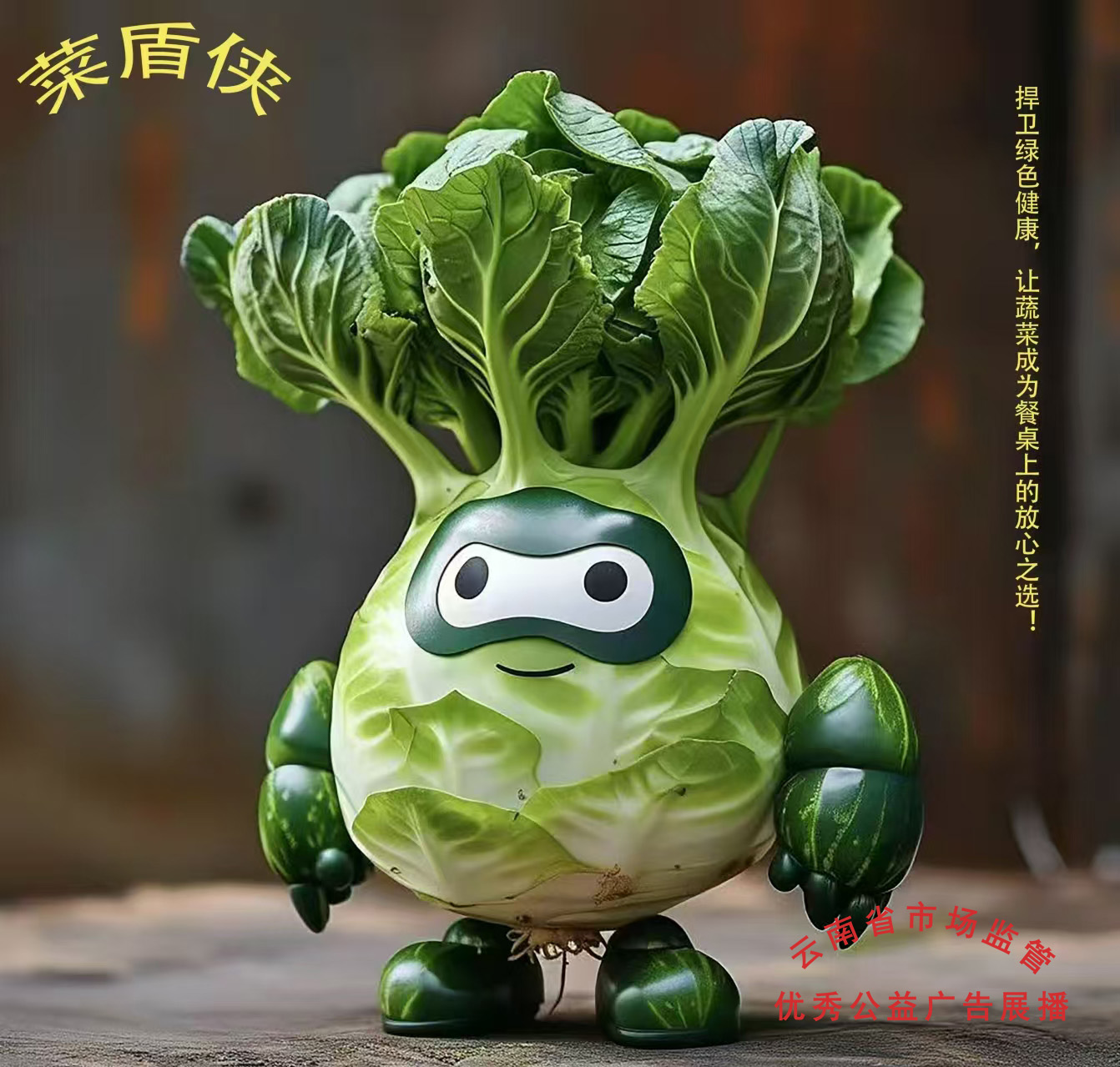 高校组平面类 二类作品《让超级食材守护校园餐桌 菜盾侠》.jpg 高校组平面类 二类作品《让超级食材守护校园餐桌 菜盾侠》.jpg
